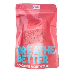 Cult Breathe Better Mouth Tape (30 Count) Beginner Slit In The Middle